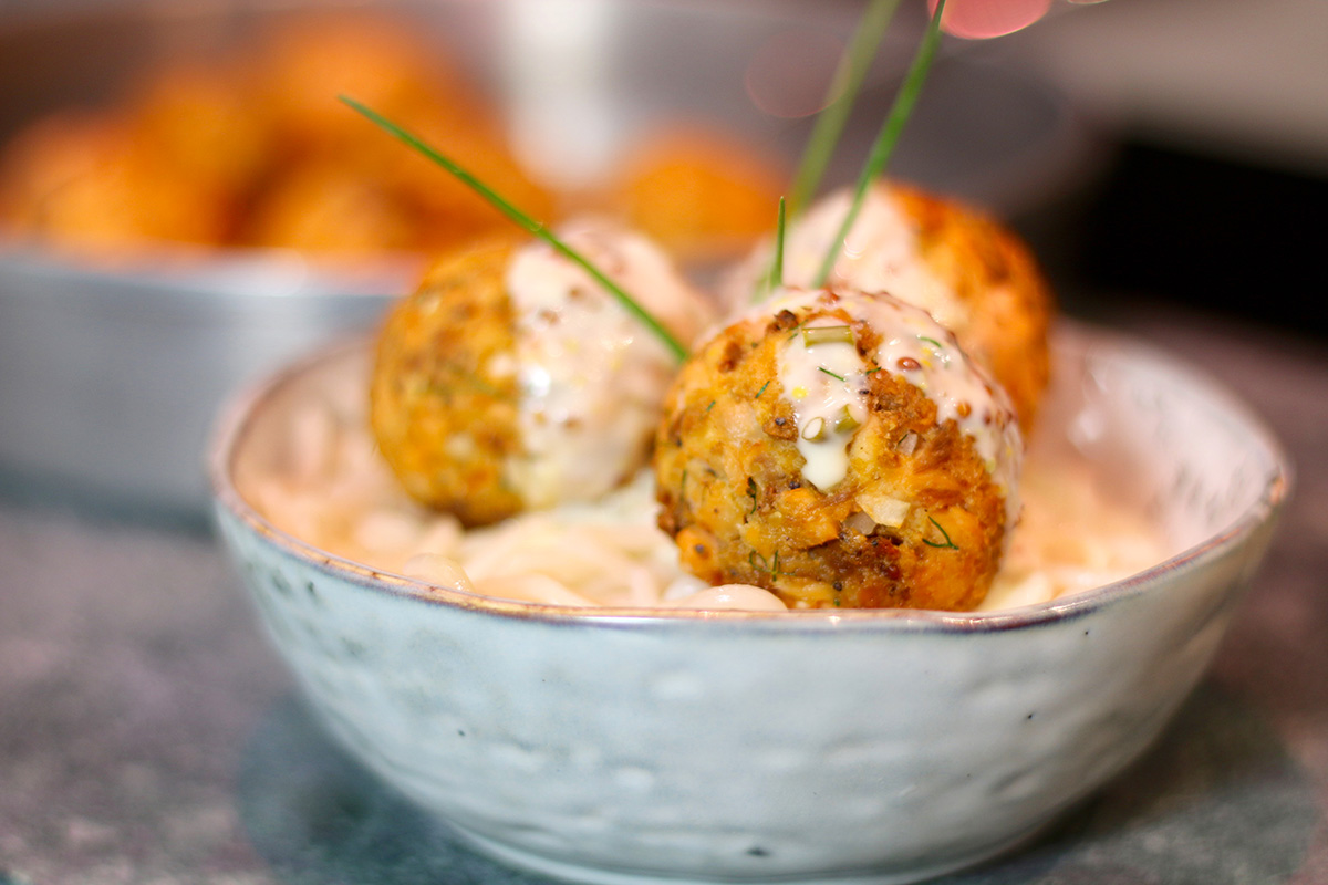 Recette des boulettes au saumon sauce citron légère