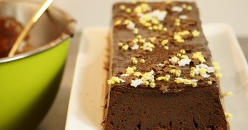 Bûche de Noël « lingot » express, chocolat et crème de marrons