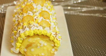 Bûche de Noël facile, façon tarte aux citrons meringuée