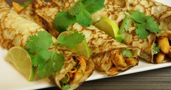 Recette des crêpes au poulet Thaï (sans lactose)
