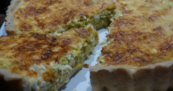 Quiche fondante 100% maison aux poireaux et curry